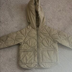 Zara Kids green Quilted Puffer Jacket